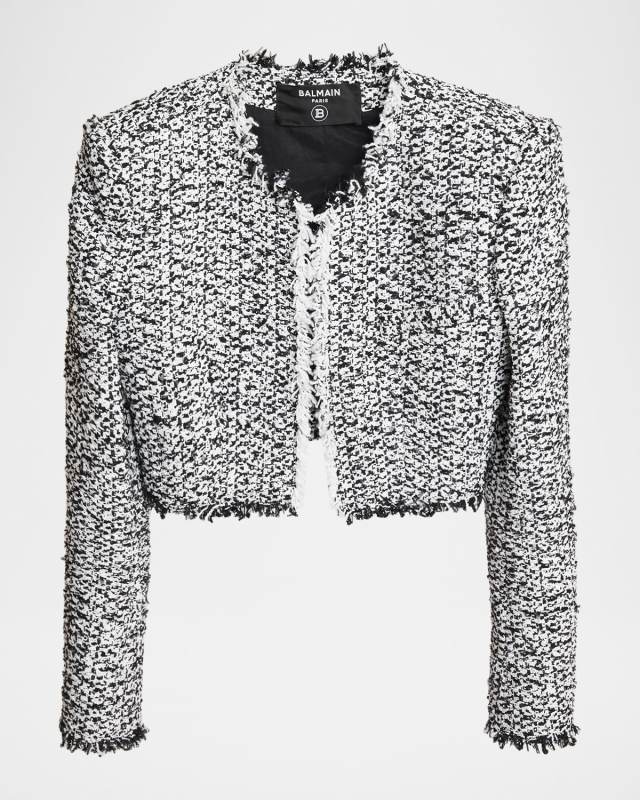 Cropped Tweed Jacket